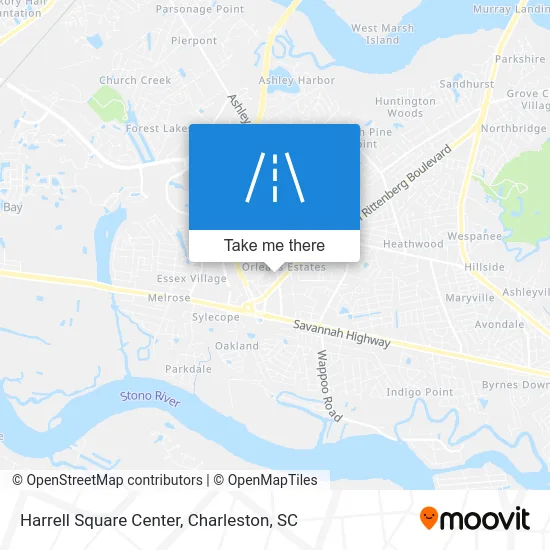 Harrell Square Center map