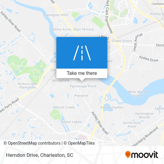 Mapa de Herndon Drive