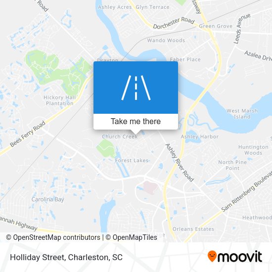 Holliday Street map