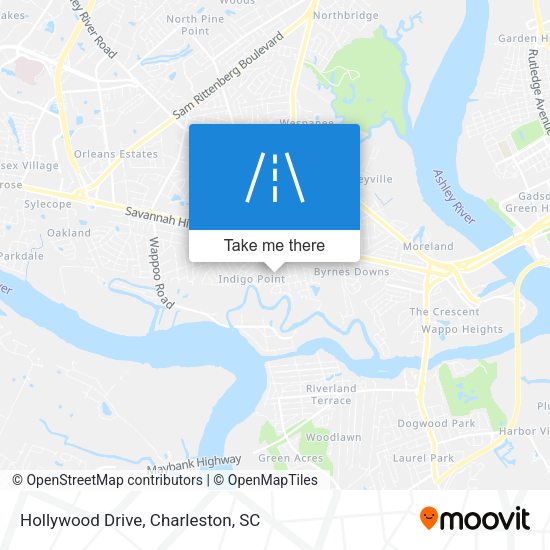 Mapa de Hollywood Drive