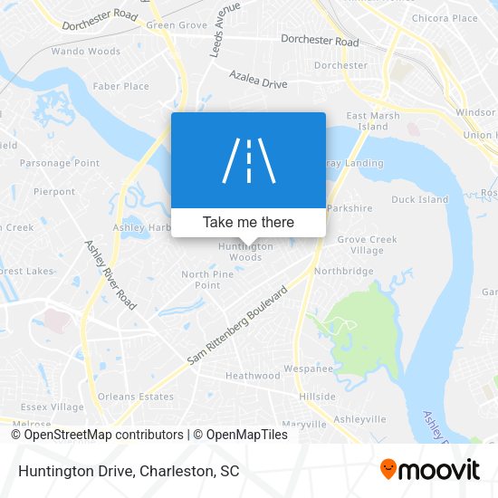 Mapa de Huntington Drive