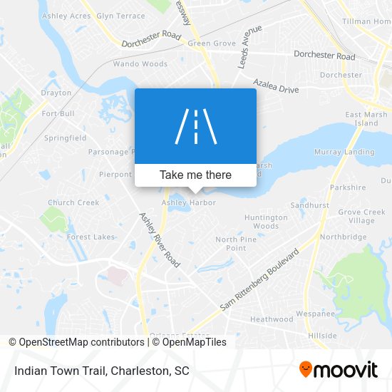 Mapa de Indian Town Trail