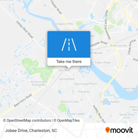 Jobee Drive map
