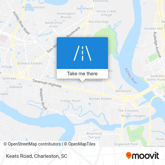 Mapa de Keats Road
