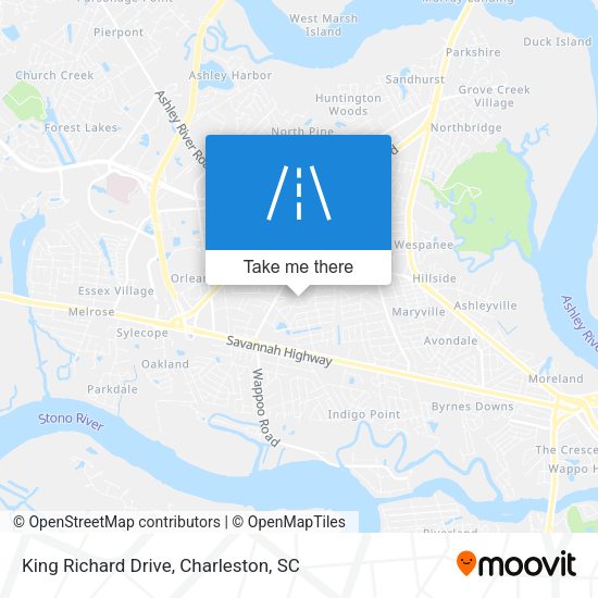 King Richard Drive map