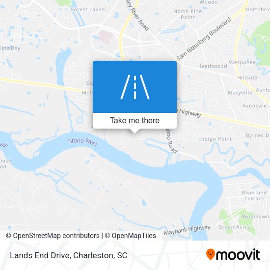 Lands End Drive map