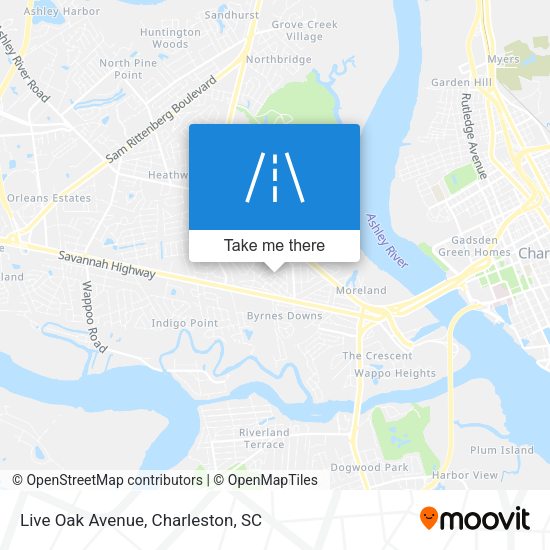 Mapa de Live Oak Avenue