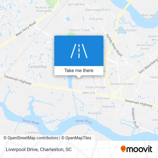 Liverpool Drive map