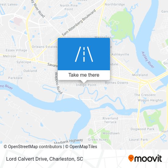 Lord Calvert Drive map