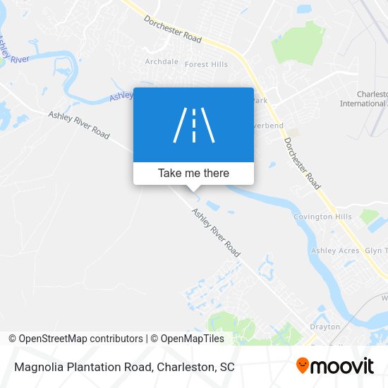 Magnolia Plantation Road map