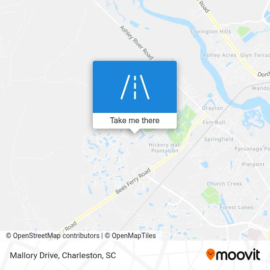 Mallory Drive map