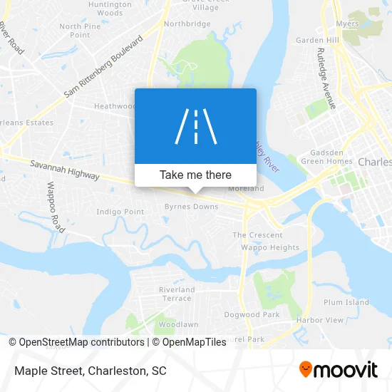 Maple Street map