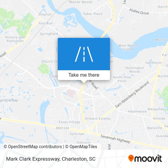 Mark Clark Expressway map