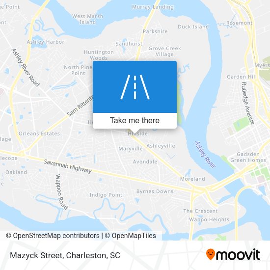 Mapa de Mazyck Street