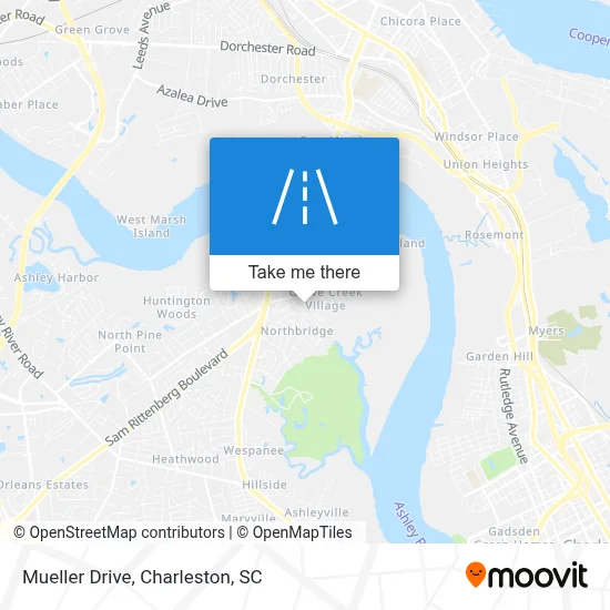 Mueller Drive map