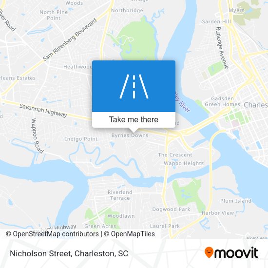 Mapa de Nicholson Street