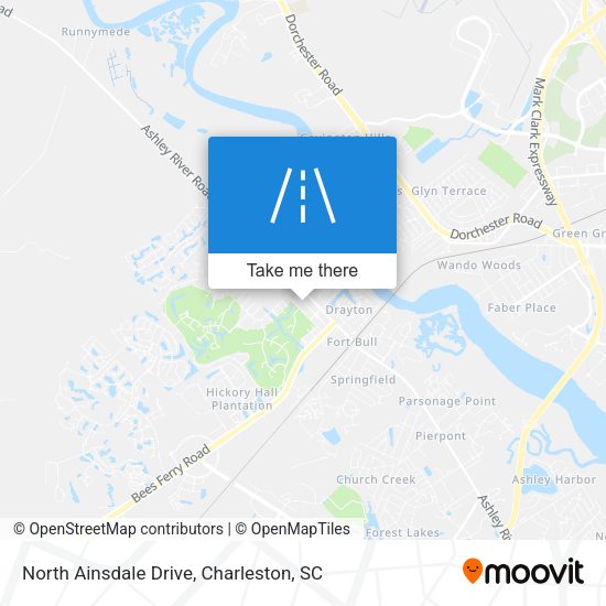 North Ainsdale Drive map