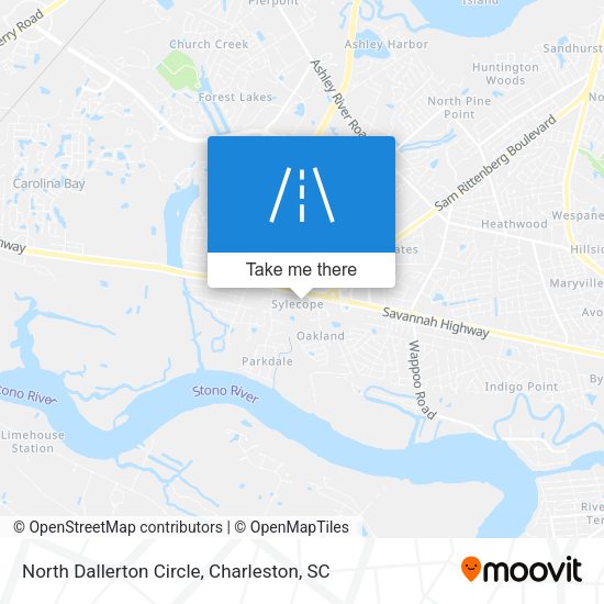 North Dallerton Circle map