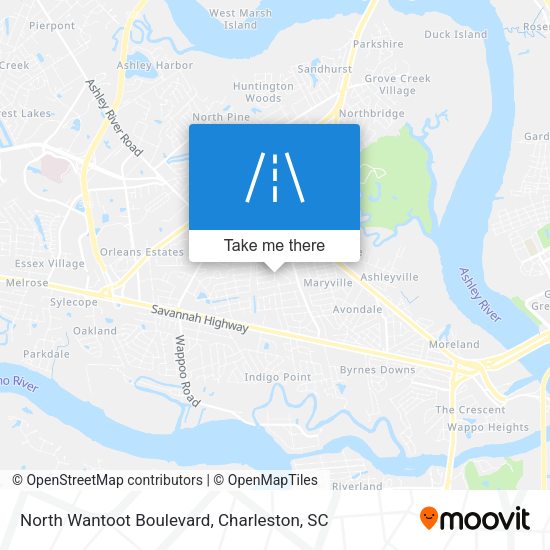 Mapa de North Wantoot Boulevard