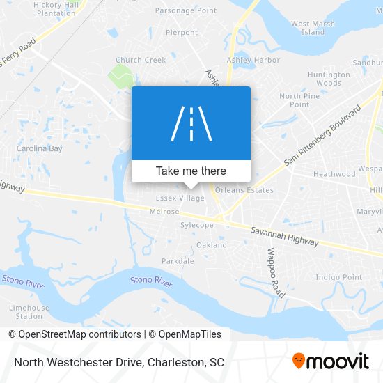 North Westchester Drive map