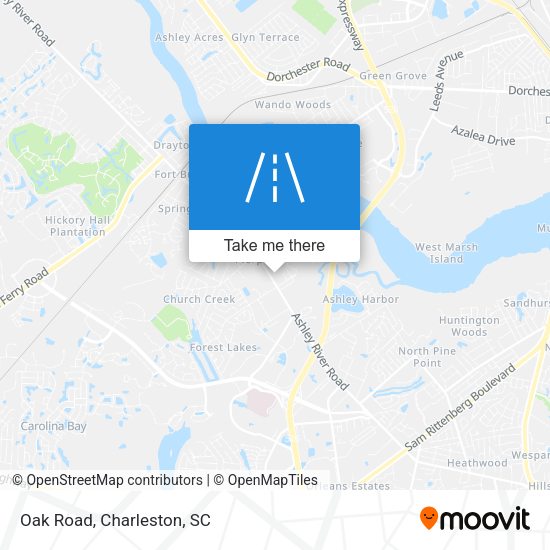 Mapa de Oak Road