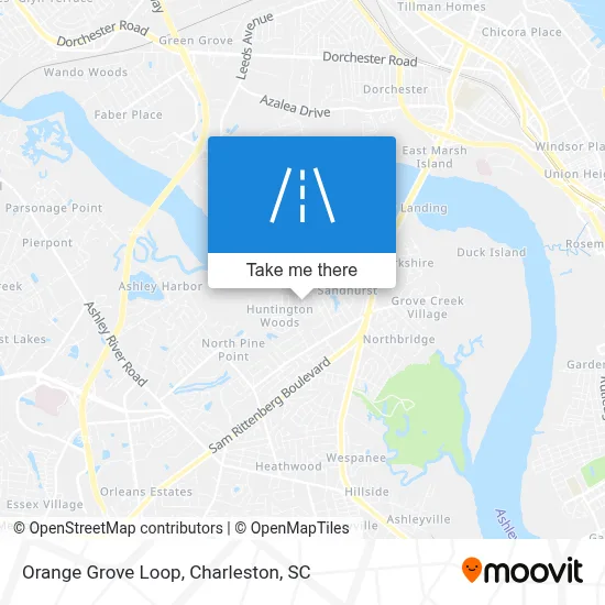 Orange Grove Loop map