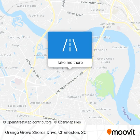 Orange Grove Shores Drive map