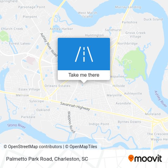Mapa de Palmetto Park Road