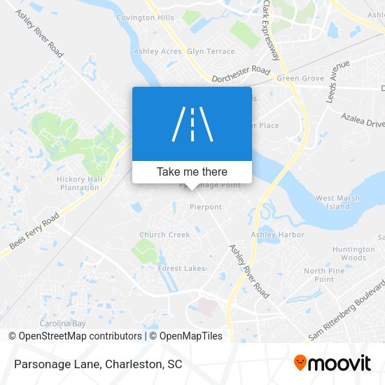 Mapa de Parsonage Lane