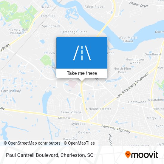 Mapa de Paul Cantrell Boulevard