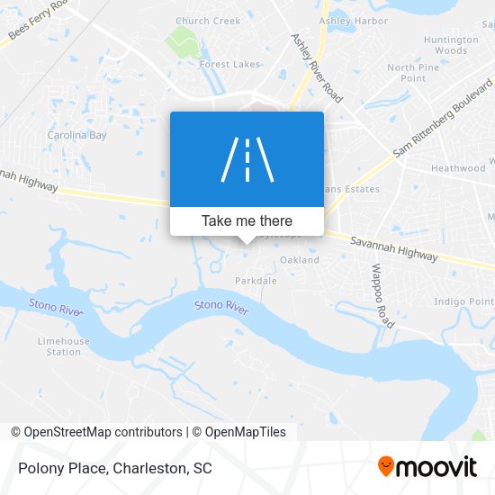 Mapa de Polony Place