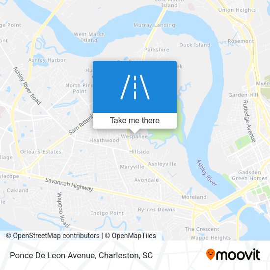 Ponce De Leon Avenue map