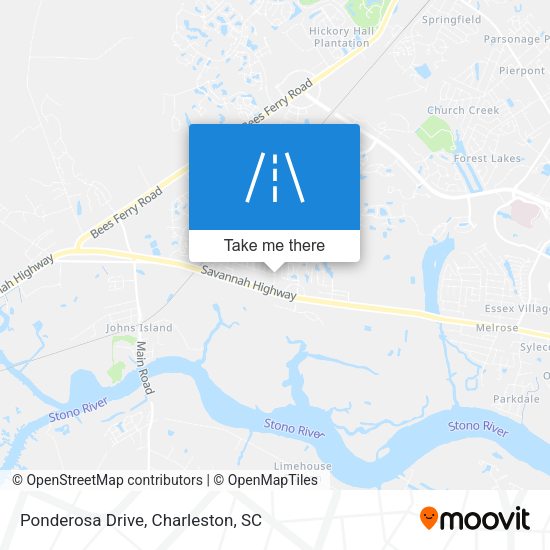 Mapa de Ponderosa Drive