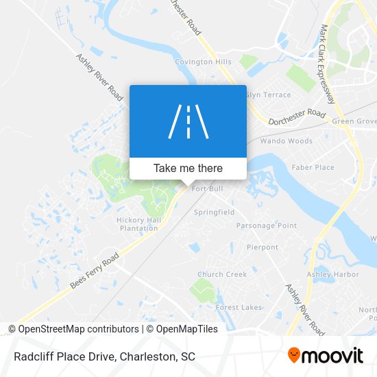 Radcliff Place Drive map