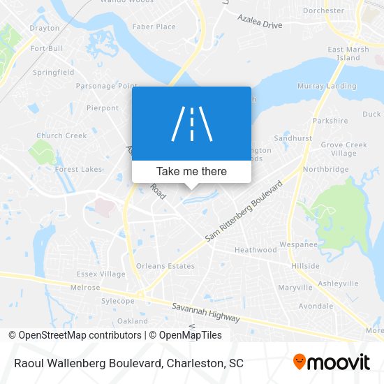 Raoul Wallenberg Boulevard map
