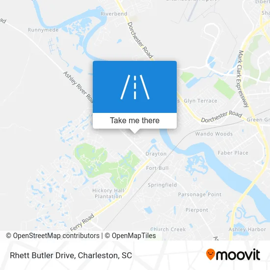 Rhett Butler Drive map