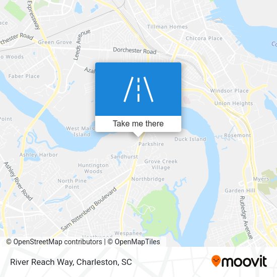River Reach Way map