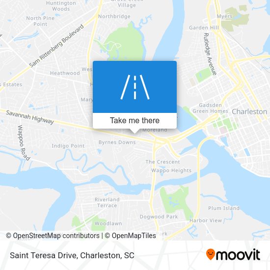 Saint Teresa Drive map