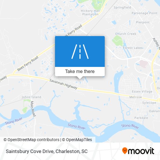 Saintsbury Cove Drive map