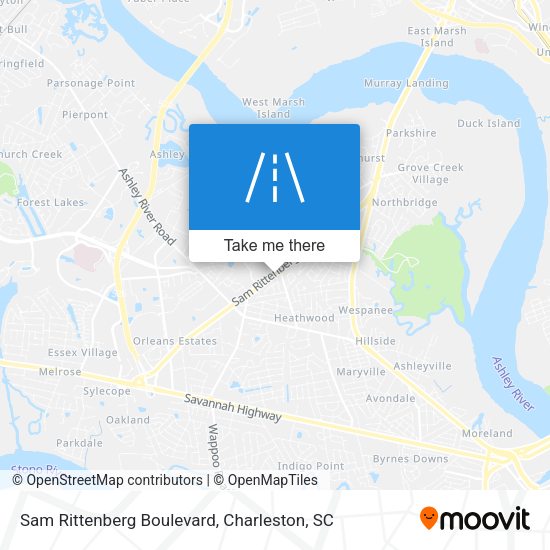 Sam Rittenberg Boulevard map