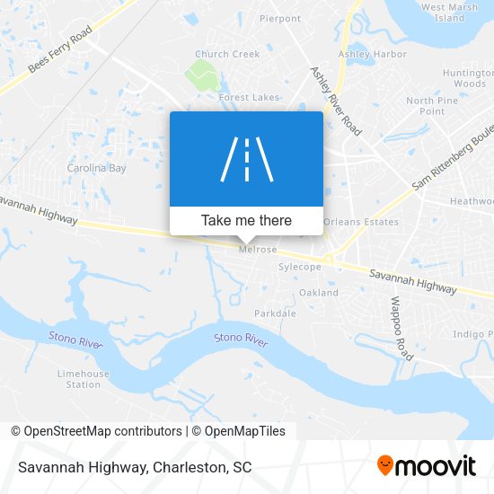 Mapa de Savannah Highway