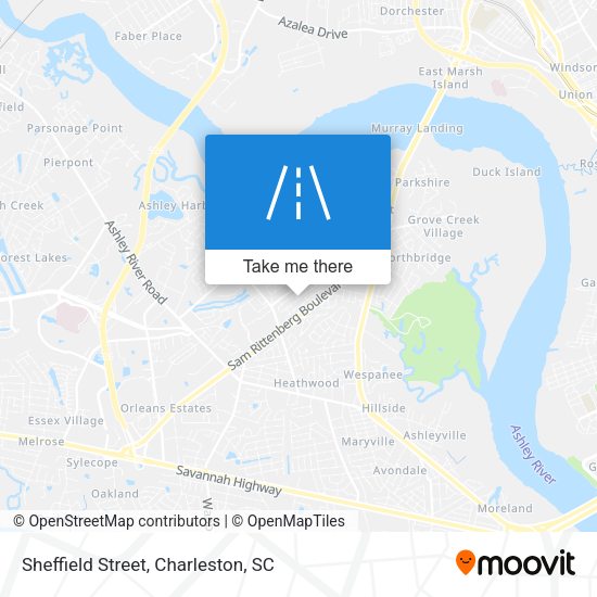 Sheffield Street map
