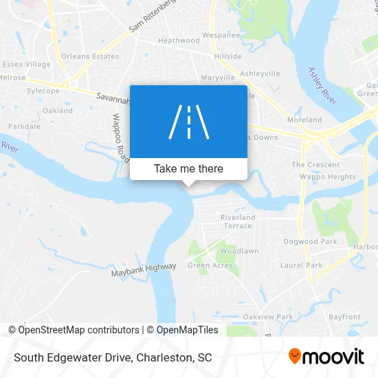 South Edgewater Drive map