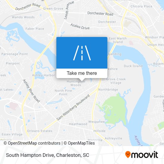 South Hampton Drive map