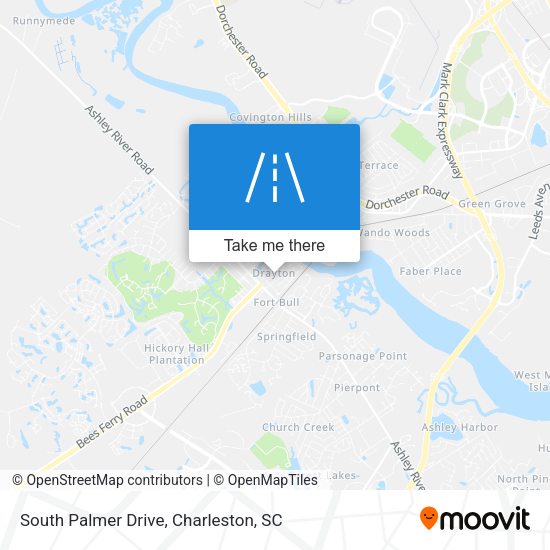 South Palmer Drive map
