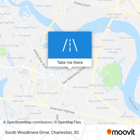 South Woodmere Drive map