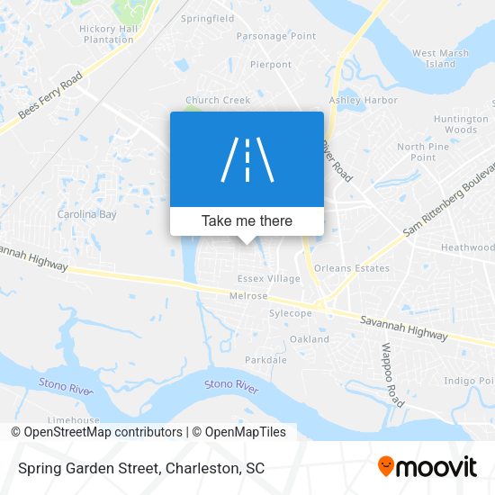 Mapa de Spring Garden Street