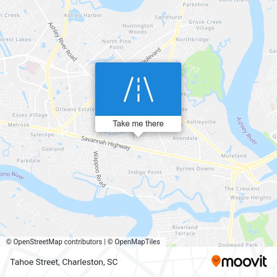 Mapa de Tahoe Street