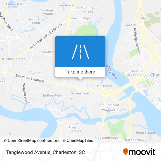 Mapa de Tanglewood Avenue