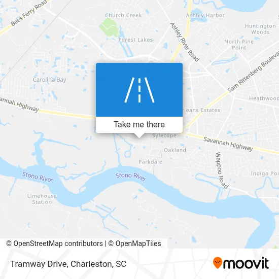 Tramway Drive map